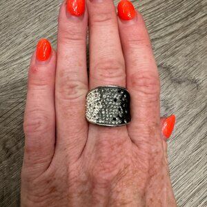 Ombre Crystal Silver Ring